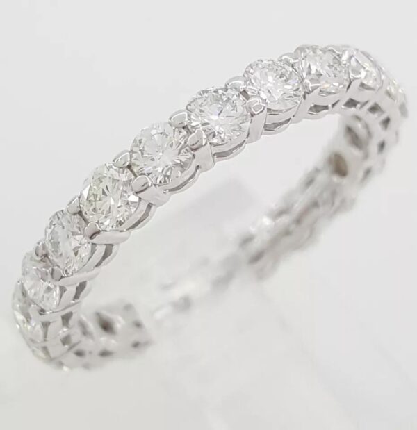 Tiffany & Co Forever Full Circle Eternity Diamond Band Ring 1.8 ct Plat Rtl $12k