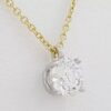Tiffany & Co Round Diamond Solitaire Pendant 0.77 ct H/VS1 16" Retail $9k