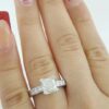 Radiant Cut Diamond Platinum Engagement Ring 1.8 ct Retail $15,500