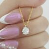 Tiffany & Co Round Diamond Solitaire Pendant 0.77 ct H/VS1 16" Retail $9k