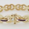 Ruby & Diamond Yellow Gold Tennis Bracelet 2.9 ct 14k 28 Grams 7.25"