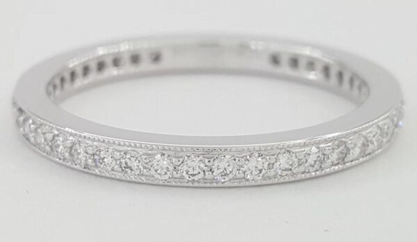 Tiffany & Co Legacy Full Circle Eternity Diamond Band Ring 0.5 ct Platinum