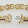 Ruby & Diamond Yellow Gold Tennis Bracelet 2.9 ct 14k 28 Grams 7.25"