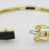 Bernard K Passman Black Coral Diamond 18k Yellow Gold Omega Bracelet 28 Grams 8"