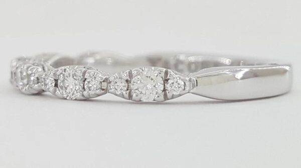 TACORI Petite Crescent HT2558-B12 18k White Gold 0.36 ct Diamond Band Rtl 4,290