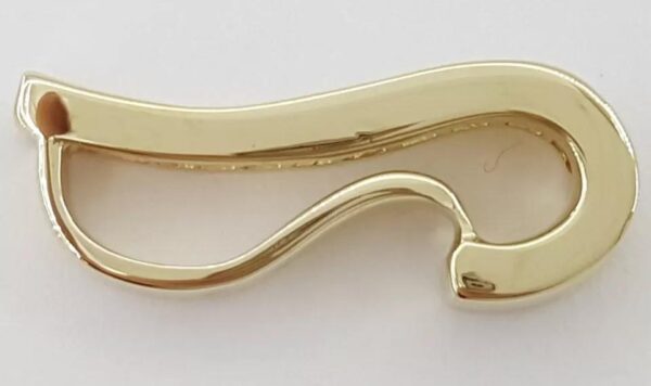 Princess Diamond Channel Set Slide Pendant 14K Yellow Gold 0.65 ct