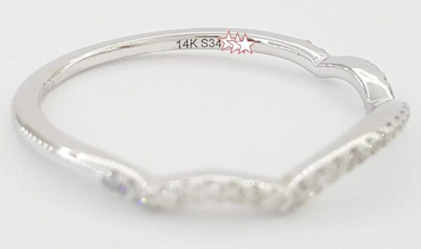 Gabriel & Co. Round Brilliant Diamond Wedding Band 0.14 ct 14k Rtl $1,425