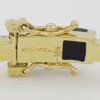 Bernard K Passman Black Coral Diamond 18k Yellow Gold Omega Bracelet 28 Grams 8"