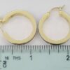 Bernard K Passman Black Coral Diamond 18k Yellow Gold Hoop Earrings 0.12 ct