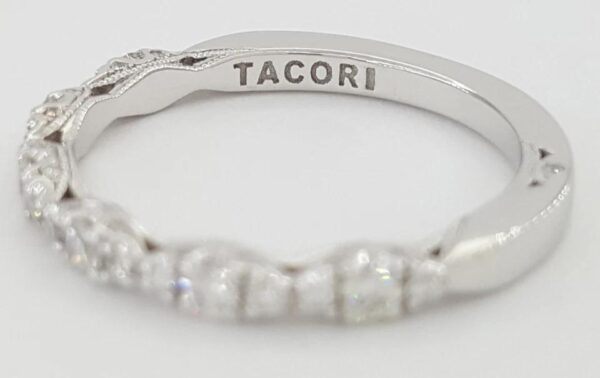 TACORI Petite Crescent HT2558-B12 18k White Gold 0.36 ct Diamond Band Rtl 4,290