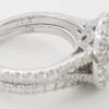 Neil Lane Oval Double Halo Split-Shank Engagement Ring Set 2 ct 14k WG Rt $9K