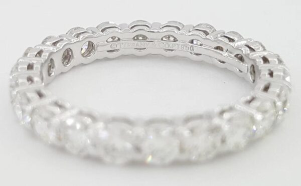 Tiffany & Co Forever Full Circle Eternity Diamond Band Ring 1.8 ct Plat Rtl $12k