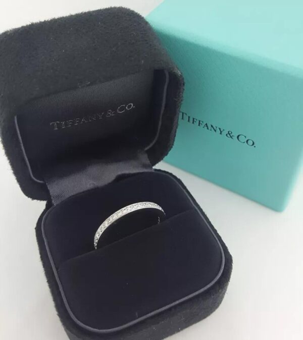 Tiffany & Co Legacy Full Circle Eternity Diamond Band Ring 0.5 ct Platinum