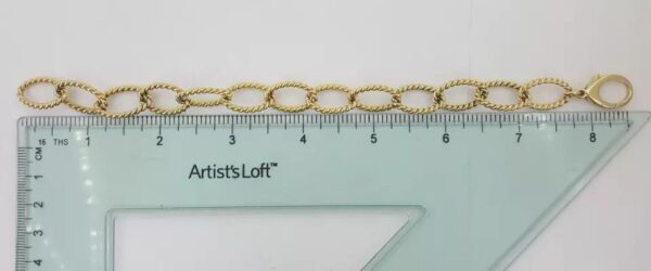 Tiffany & Co. 18k Yellow Gold Braided Oval Link Bracelet 28.8 Grams 19x12mm 8.5"