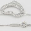 Tiffany & Co Elsa Peretti Diamond Open Heart Necklace 22 mm 0.95 ct Plat $18,500