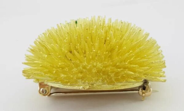 Vintage Tiffany & Co Emerald Diamond Sea Urchin Brooch 18k Gold 44.5 Grams