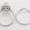 Neil Lane Oval Double Halo Split-Shank Engagement Ring Set 2 ct 14k WG Rt $9K