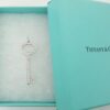 Tiffany & Co. Keys Oval Top Diamond Key Pendant Platinum 0.58 ct 1.5" Retail 7K