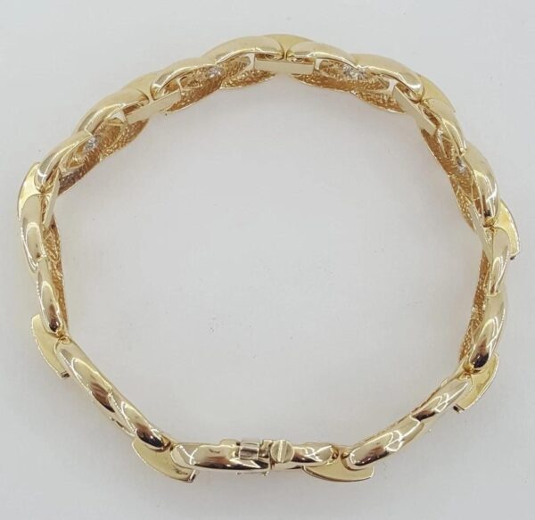 Ruby & Diamond Yellow Gold Tennis Bracelet 2.9 ct 14k 28 Grams 7.25"