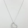 Tiffany & Co Elsa Peretti Diamond Open Heart Necklace 22 mm 0.95 ct Plat $18,500