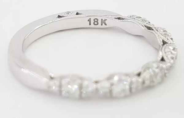 TACORI Petite Crescent HT2558-B12 18k White Gold 0.36 ct Diamond Band Rtl 4,290