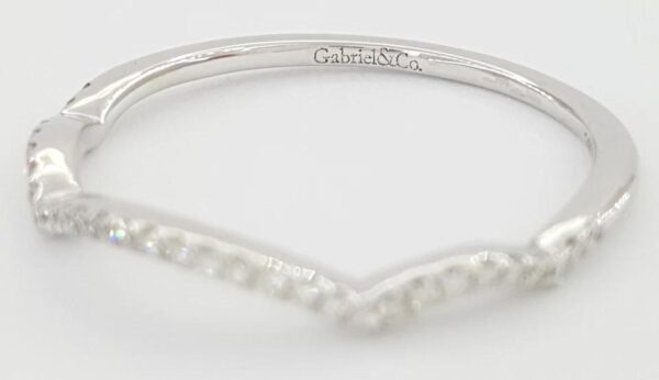 Gabriel & Co. Round Brilliant Diamond Wedding Band 0.14 ct 14k Rtl $1,425