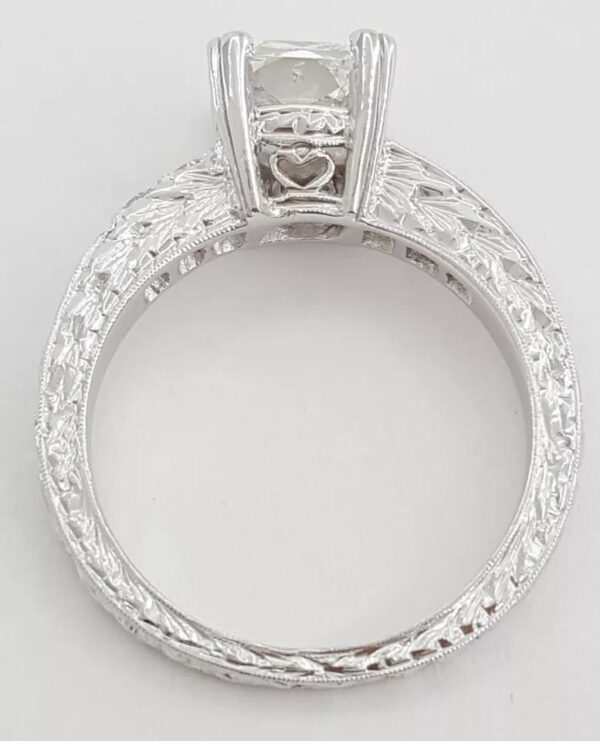 Radiant Cut Diamond Platinum Engagement Ring 1.8 ct Retail $15,500