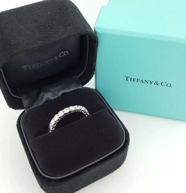 Tiffany & Co Forever Full Circle Eternity Diamond Band Ring 1.8 ct Plat Rtl $12k