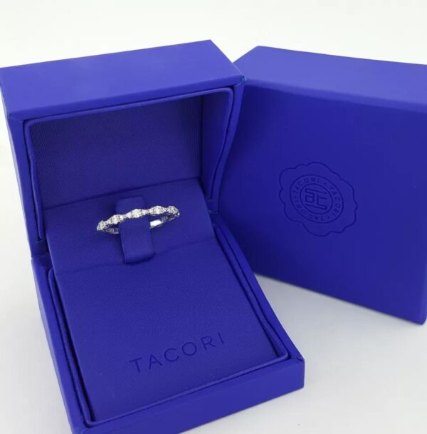 TACORI Petite Crescent HT2558-B12 18k White Gold 0.36 ct Diamond Band Rtl 4,290