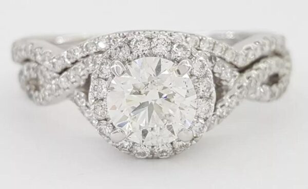 Gabriel & Co. Round Brilliant Diamond Wedding Band 0.14 ct 14k Rtl $1,425