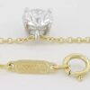 Tiffany & Co Round Diamond Solitaire Pendant 0.77 ct H/VS1 16" Retail $9k
