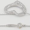 Tiffany & Co Elsa Peretti Diamond Open Heart Necklace 22 mm 0.95 ct Plat $18,500