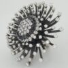 Alex Soldier Astra White Black Diamond Ring Pendant 11.5 ct 18k Gold Rtl 90K