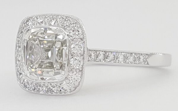 Tiffany & Co Legacy Cushion Diamond Engagement Ring 2.16 ct Platinum Rtl $35.6K
