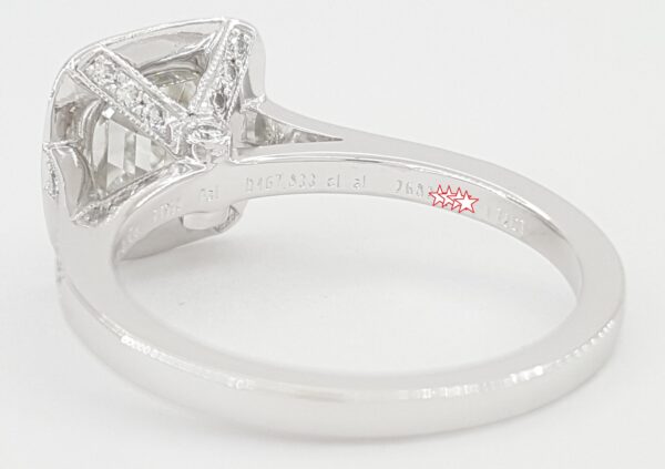 Tiffany & Co Legacy Cushion Diamond Engagement Ring 2.16 ct Platinum Rtl $35.6K