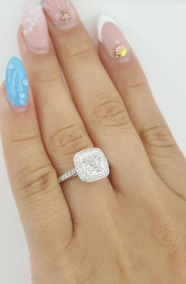 Tiffany & Co Legacy Cushion Diamond Engagement Ring 2.16 ct Platinum Rtl $35.6K