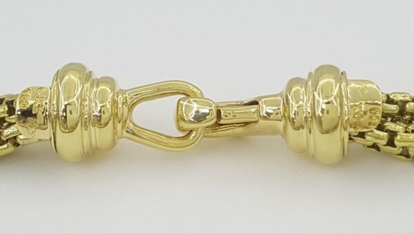 David Yurman Pave Diamond Ball Station 4 Strand Gold Necklace 1.7 ct 18k 86.6 Gr