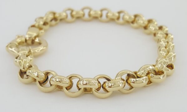 Unoaerre Rolo Link Bracelet 9" 7.8 mm 16.5 grams 18K Yellow Gold