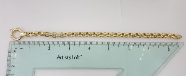 Unoaerre Rolo Link Bracelet 9" 7.8 mm 16.5 grams 18K Yellow Gold