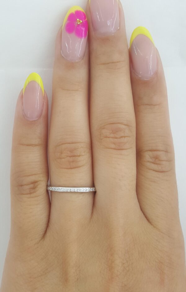 Ritani Diamond Eternity Wedding Band Ring 0.25 ct Palladium