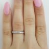 Tacori Crescent Silhouette Eternity Platinum 0.24 ct Round Diamond Wedding Band