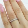 Tacori Crescent Silhouette Eternity Platinum 0.24 ct Round Diamond Wedding Band