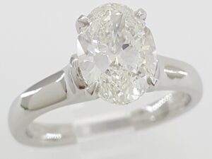 Scottkay Oval Diamond Solitaire Engagement Ring 1.50 ct Ideal + Cut RtL $16,000