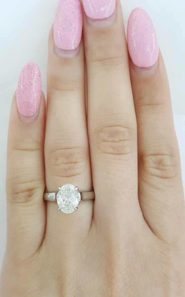 Scottkay Oval Diamond Solitaire Engagement Ring 1.50 ct Ideal + Cut RtL $16,000
