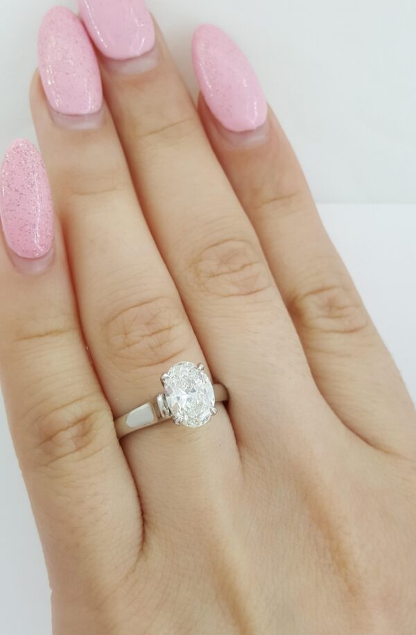 Scottkay Oval Diamond Solitaire Engagement Ring 1.50 ct Ideal + Cut RtL $16,000