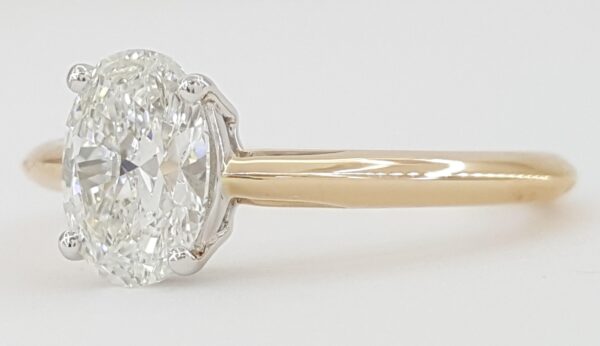 Tiffany & Co Oval Diamond Solitaire Engagement Ring 1 ct Rose Gold Plat Rtl $15K