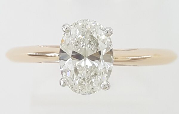 Tiffany & Co Oval Diamond Solitaire Engagement Ring 1 ct Rose Gold Plat Rtl $15K