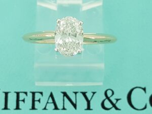 Tiffany & Co Oval Diamond Solitaire Engagement Ring 1 ct Rose Gold Plat Rtl $15K