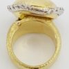 Vintage Roberto Coin Wobbly Diamond Textured Ring 0.5 ct 18k Yellow Gold