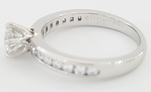 Tiffany & Co Channel-Set Diamond Engagement Ring 0.64 ct Platinum Retail $6,300